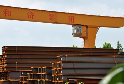 H型钢成品堆放